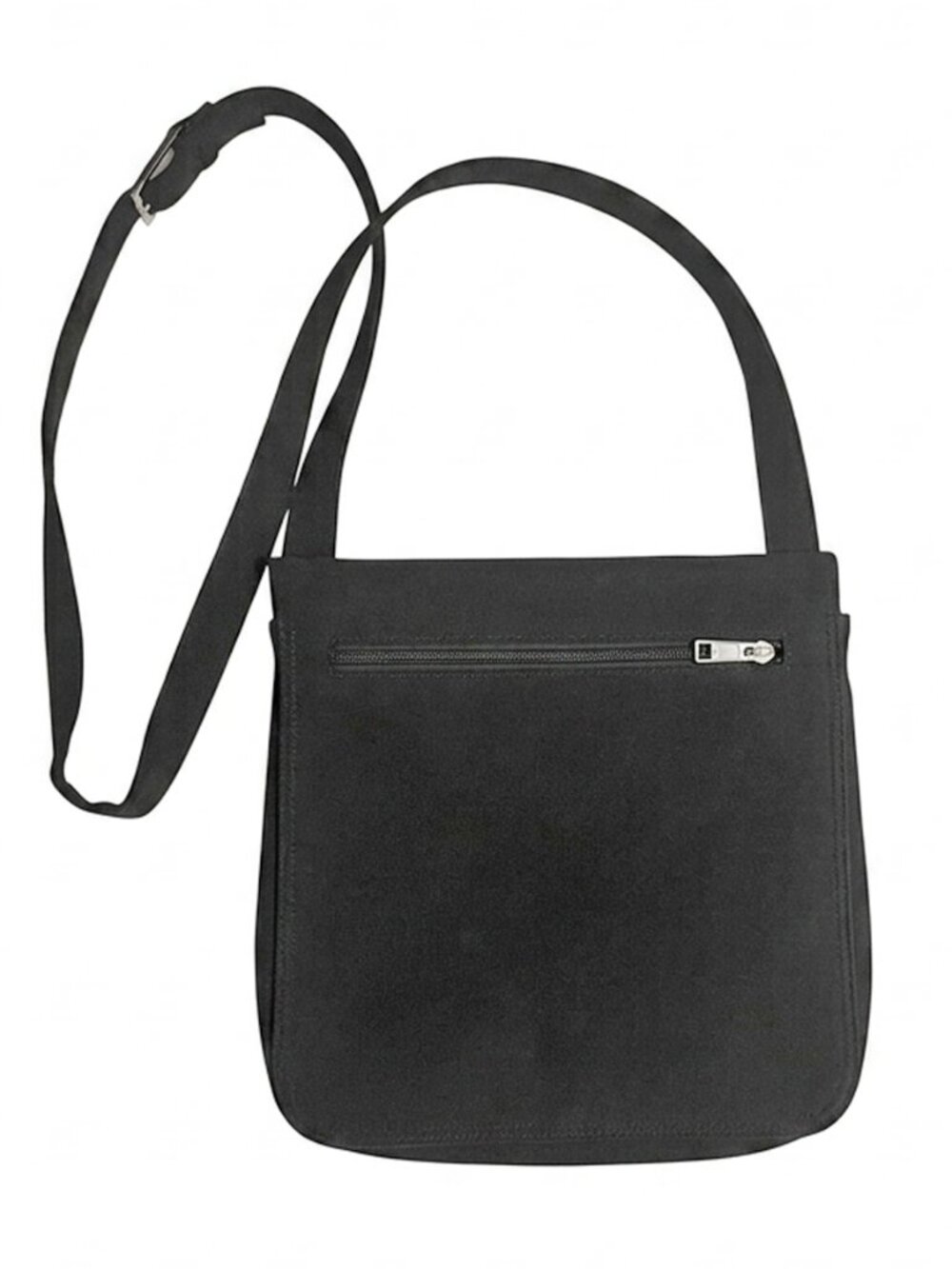 HOBO International Black Microfiber Expandable Crossbody Messenger Bag